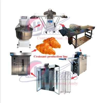 China High Efficiency Haidier Croissant Production Line , Electric Continuous Bakery For Food Production Line for sale