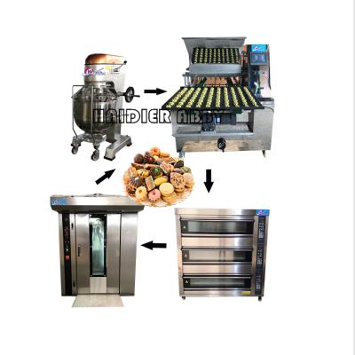 China Snack Factory Mini Babydrop Biscuit Machine Biscuit Production Depositing Processing Line for sale