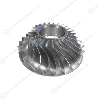 China 5 Axis Utility Centrifugal Pump Stainless Steel Turbo Impeller CNC Aluminum Machining Impeller Custom Machining Aluminum Machining Impeller for sale