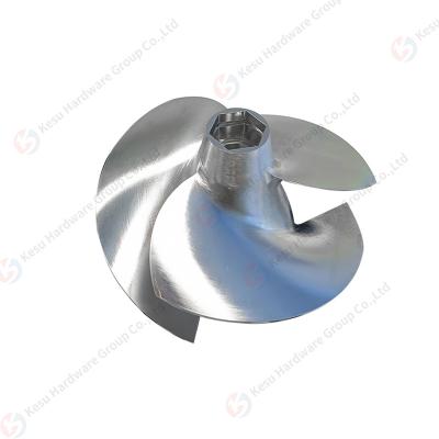 China OEM 5 Axle Jet Ski Impeller CNC Precision Water Pump Impellers Stainless Steel Machining Aluminum Boat Jet Ski Impeller for sale