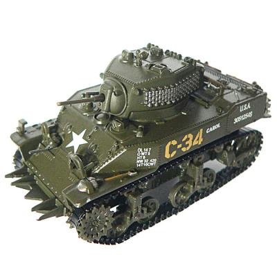 China Alloy Simulation Military Model Tank China Stuart 6 Type M5A1 Tank Model for sale