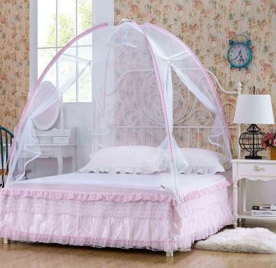 China 1.2-2.4m Folded Outdoor Camping Vacation Folded 100% Polyester Pop Up Double Bed Tent Mosquito Net for sale