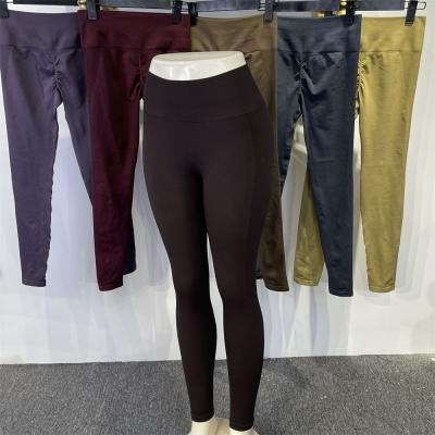 China Wholesale Custom Breathable Women High Waisted Wraps Top Quality Hip Shaping Seamless Leggings Tights Butt Crac! slot ! to amp up yoga pants for sale