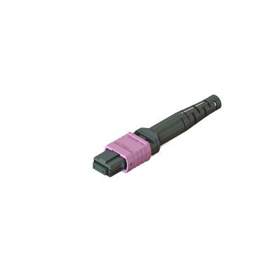 China MPO Fiber Connector with Different Ferrule Materials Body and Boot Colors for sale