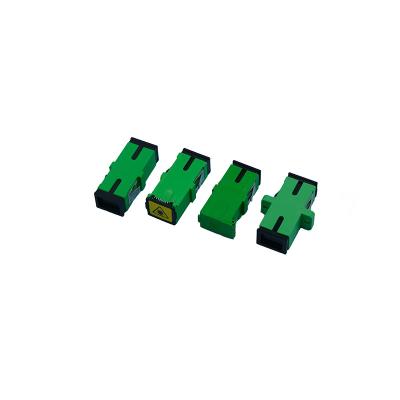 Cina SC Fibra verde Adapter kit ottico personalizzato con flange o senza flange in vendita