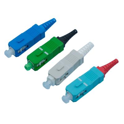 China Push Pull Type SC APC Fiber Connector Fiber Optic Jumper Connectors Easy to Handle for sale