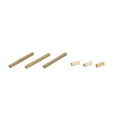 China HEX Stainless Steel High Quality Brass Threaded Standoff Female To Female End Round Shape Brass Spacer for sale