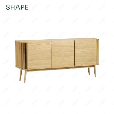 China Ash CAPANA sideboard 1600 sideboard with 2 fixed shelves and 1 adjustable shelf in clear ash color or black for sale