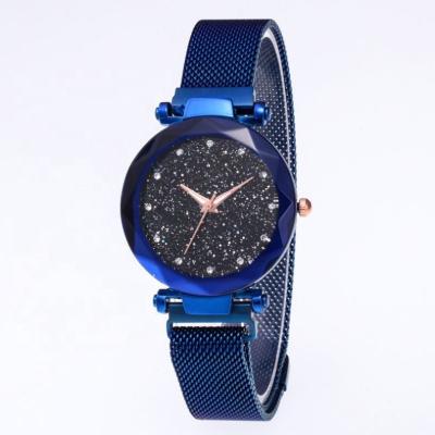 China Day/Date Fashion Elegant Women Quartz Watches Ladies Starry Sky Magnet Buckle Watch Female Geometric Outdoor Casual Wrist Watch for sale