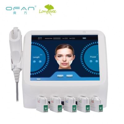 China Skin Tightening 5 Cartridges High Quality Body Slimming Lift Ultrasound Smas Hifu Facial Face for sale