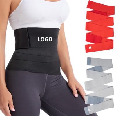 China Other 2021 Private Label Custom Bandage Bandage Belt Shaper Latex Slimming Wrap Waist Trainer Tummy Trimmer Belt for sale