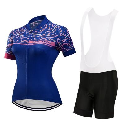 China Breathable Wholesale Custom Sublimation Printing Polyester Set Cycling Wear For Women for sale