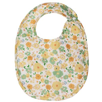 China Custom Washable 100% Baby Bibs Cotton Saliva Towel Plain Baby Burp Clothes for sale