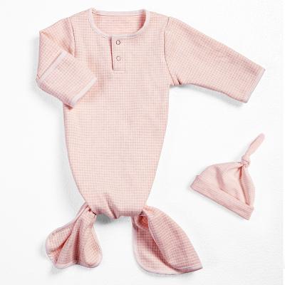 China Baby Print Wrap Breathable Clothes Baby Newborn Towel Drawstring Style Overalls With Hat for sale