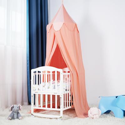 China 100% Home Crib Canopy Cotton Kids Bed Cannopy Tent Mosquito Net Baby Cribs for sale