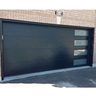 China Modern Wrought Iron Garage Door 9ft x 7ft Garage Door Windows for sale