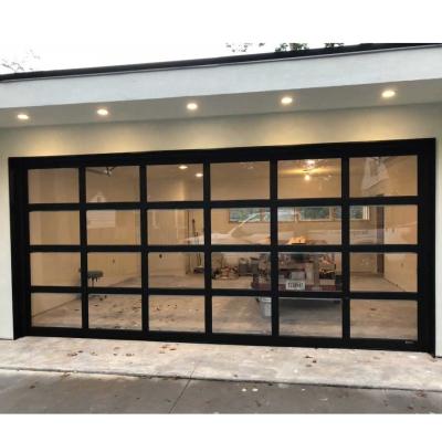 China Modern Aluminum Glass Garage Door Full View Garage Door 9x8 Garage Door for sale