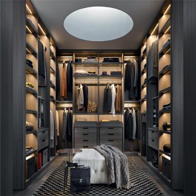 China Expandable Wardrobe System For Bedrooms Walk In Italian Open Walk-In Closet Wardrobe System for sale