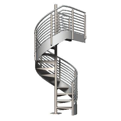 China Modern Contemporary Outdoor Iron Spiral Staircase Spiral Staircase Kits for sale