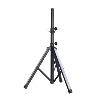 China Speaker Sound System Accuracy Stands SPS003SL-LED Heavy Duty Adjustable Height Tripod Metal Speaker Stand With Sound Control LED Light for sale