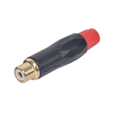 China audio & Visual Accuracy's Pro RCA085G RCA Audio Professional Gold Plated Female Audio Connector For Audio Cable for sale