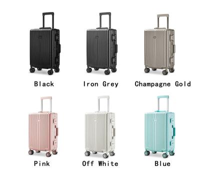 China Aluminum School Frame Trolley Case Suitcase Travel Luggage \ Custom Luxury Scratch-Resistant Large Capacity Durable Travel Bottom Lock \ Etc. Outdoor TSA for sale