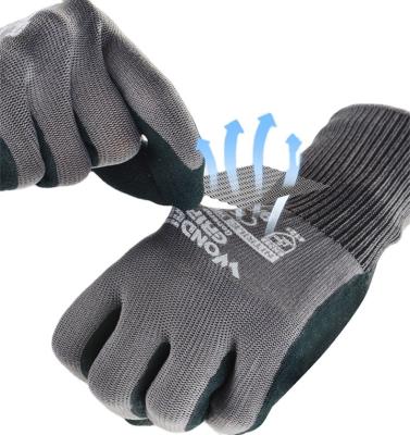 China Low Price Garden Cutting Gloves High Quality Heavy Duty Leather Anti-Slip Gloves For Women for sale