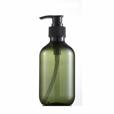 China Packaging High Capacity 300ML 500ML Amber Green Transparent Plastic Bottles For Cosmetics Shampoo for sale