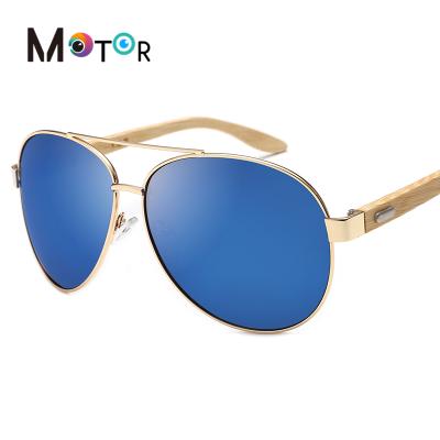 China Fashion Sunglasses 2021 Fashion Bamboo Sun Glasses 45099 Resin Leg Sunglasses Unisex Bamboo Metal Frame Colorful Sun Glasses For Girls for sale