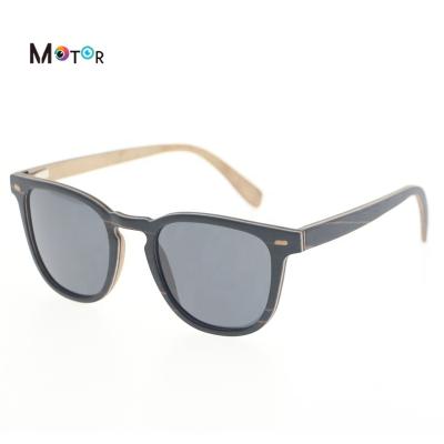 China Fashion Sunglasses Custom Eco-Friendly Black Wooden Women Retro Fashion Polarized Beach Sunglasses Custom Made for sale