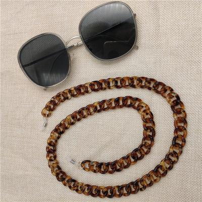 China Sunglasses Chains Glass Holder Necklace Lightweight Acetate Acrylic Lanyard For Sunglasses 70cm for sale