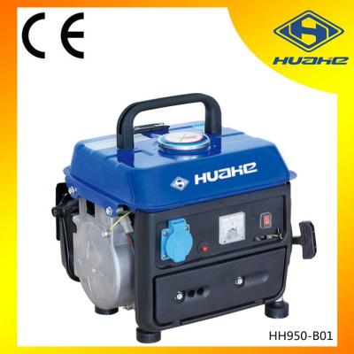 China 0.65kva 2 Stroke Small Gasoline Generator Set , 1 Cylinder Gasoline Engine HH950-B01 for sale