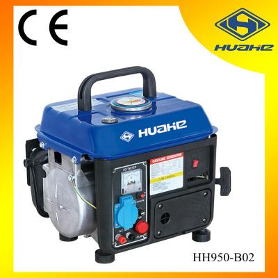 China 0.65kva Portable Gasoline Generator , 2 Stroke Small Gasoline Generator Set HH950-B02 for sale