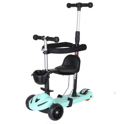 China Child Three Wheel Seated 5.5 Inch Small Electric Scooter Kids Electric Kick Scooters for sale