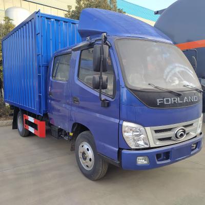 China China 4*2 euro3 mini small crew cab foton forland cargo van truck cargo truck for sale 4 - 6L for sale