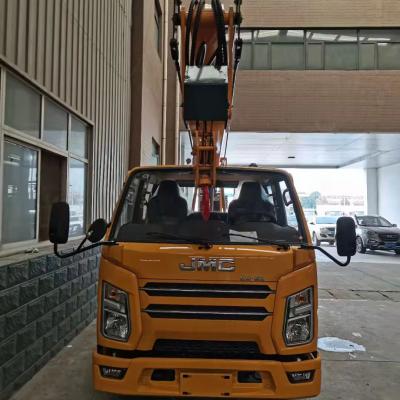 China 4*2 euro3 16m articulating boom aerial work platform bucket truck double row cabin < 4L for sale