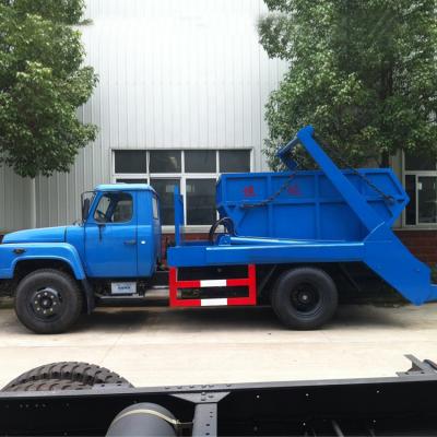 China Euro2 dongfeng 6 cubic hydraulic swing arm garbage trucks 7185x2470x3300 for sale