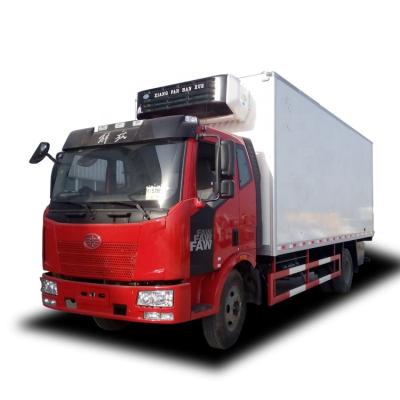 China Transport Freezer Food Euro 5 FAW 40CBM Refrigerator Truck,Refrigerated Fruit and Vegetable Truck,Cold Chain Transporters for sale