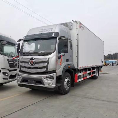 China Transport freezer food foton 4*2 7.6m box size ice cream food refrigerator truck refrigerated truck box freezer truck for sale