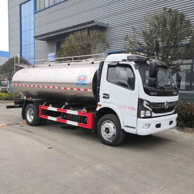 China Carbon Steel. 8.3cbm stainless steel milk tanker truck dongfeng 120HP milk tank truck with liquid food for sale for sale