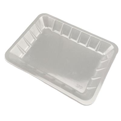 China Casual Cheap Price Square Plastic Fruit Tray Trays Serving Tray Plastic PP Lid Food Tray For Food Fruit Cake for sale