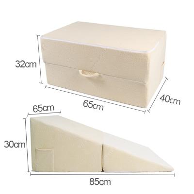 China 7.5 Inches Bed Height Adjustable Orthopedic Bed Wedge Pillow Anti-Static Wedge Pillow Set Acid Reflux Wedge Pillow for sale