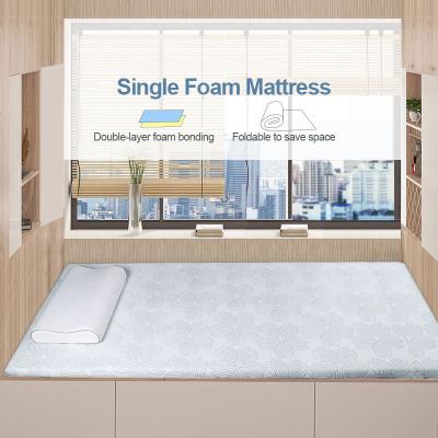 China 2 Inch Gel Mattress Reversible Topper Twin Infused Memory Foam Mattress Silicone Gel Memory Foam Baby Mattress Topper for sale