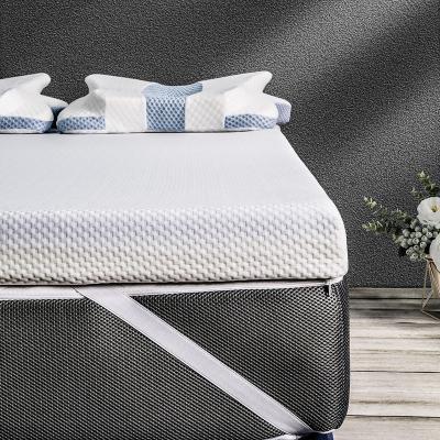 China Stain Resistant Gel Natural Memory Foam Mattress Roll Up Pocket Mattress In A Box Cheap Mattress Topper for sale