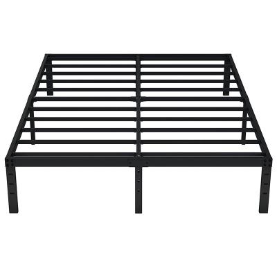 China China factory convertible morden normal single bedroom durable use hotel desgin metal platform bed double frame for sale