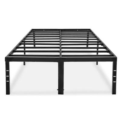 China Convertible All Height Wholesale High Quality Steel Slat Support Wrought Iron Anti-Slip Bi-Fold Platform Bed Base Metal Bed Foldable Frame for sale