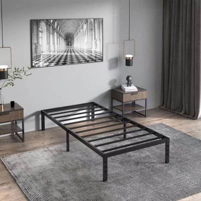 China Factory Directly Convertible Strong Iron Slats Metal Bed Frame Multi Platform Bedstead for sale