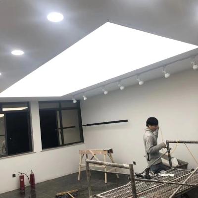 China Indoor outdoor advertising display care products or lights car showroom design car workshop white led garage lights for sale