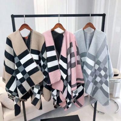 China Newest Scarf High Quality Luxury Designer Simple Style Warm Wool Shawl Winter Thick Shawl for sale