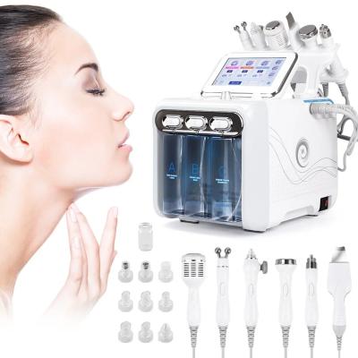 China Pore Shrinking Hot Upgrade 6 in 1 Small Bubble Skin Care Tools Ultrasonic RF Hydro Deep Facial Pore Clean Facial Massage Machine for sale